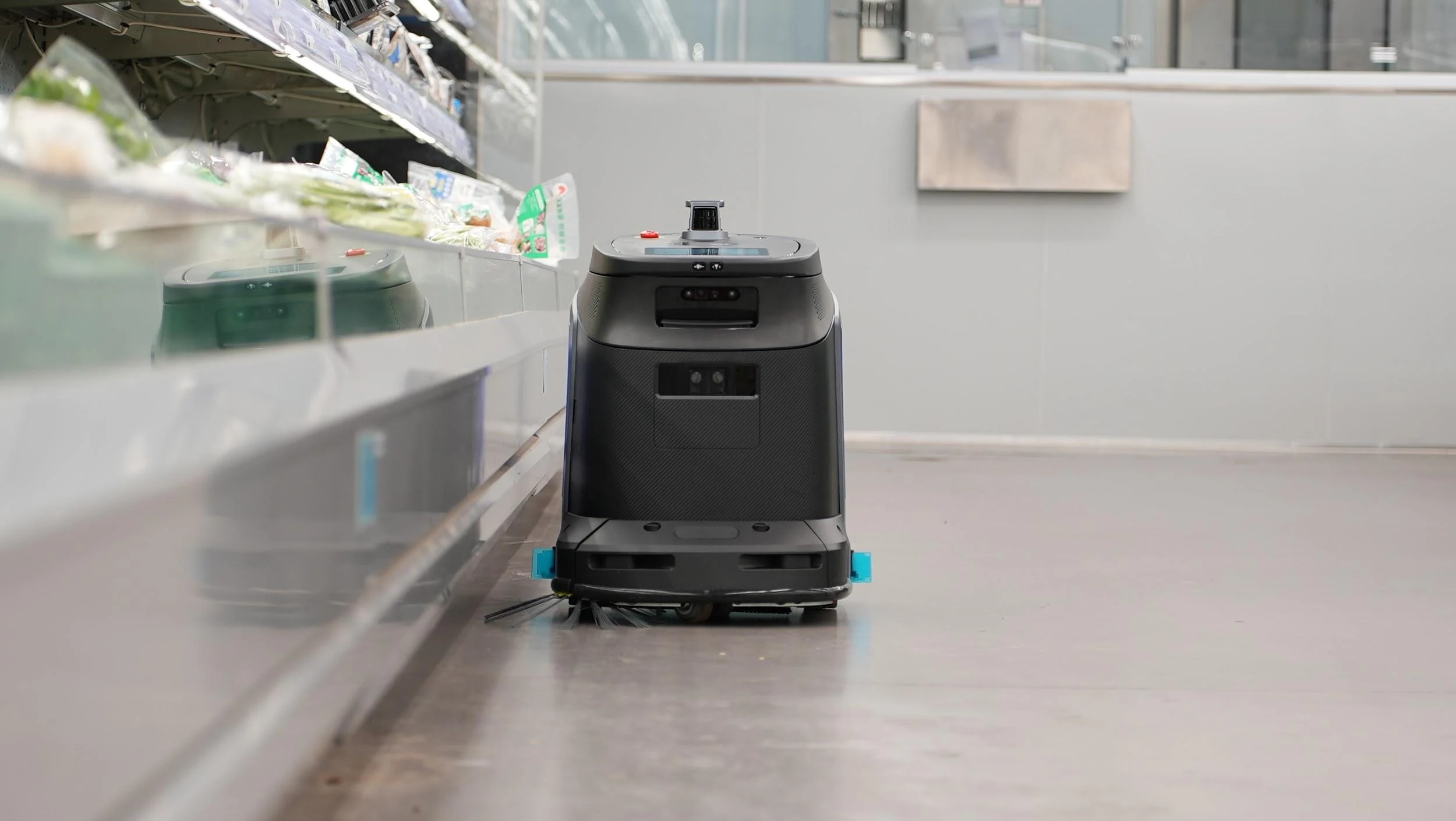 Come si può chiudere uno Scrubber del pavimento del robot Pulire a pareti e angoli?