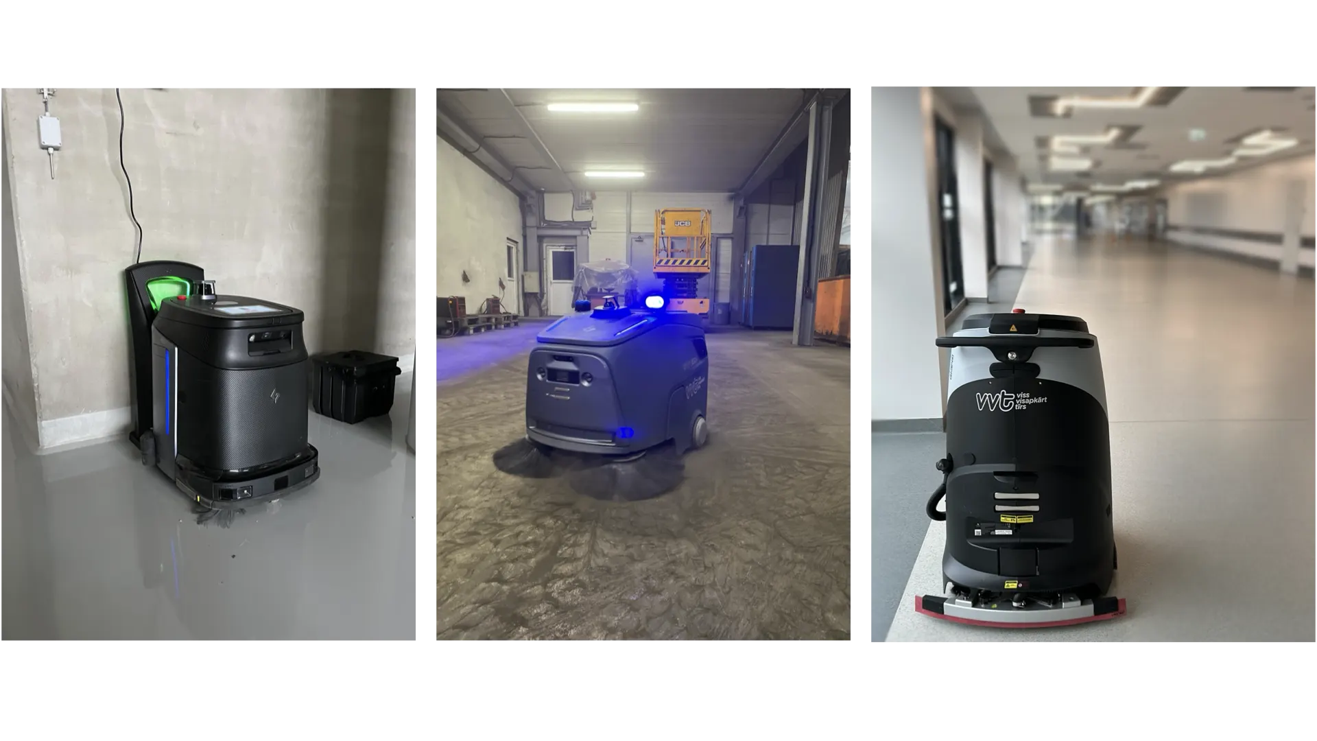Gamma robot di pulizia del pavimento di Gausium fornito da VVT in Lettonia