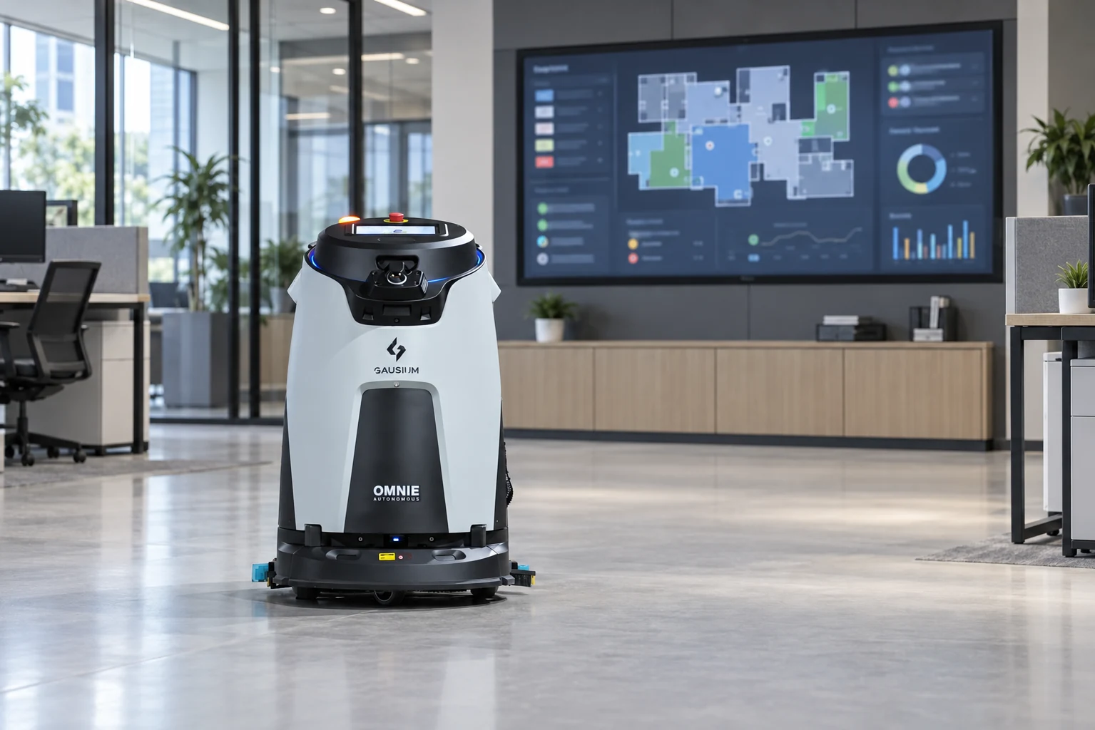 Come si può chiudere uno Scrubber del pavimento del robot Pulire a pareti e angoli?