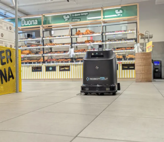Nuovi “Collegati” Unisciti ai Supermercati Lituani – Gausium Phantas Now Pulizia in sei negozi IKI