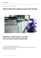 Copertina Robot Gausium negli aeroporti del mondo - Edizione italiana